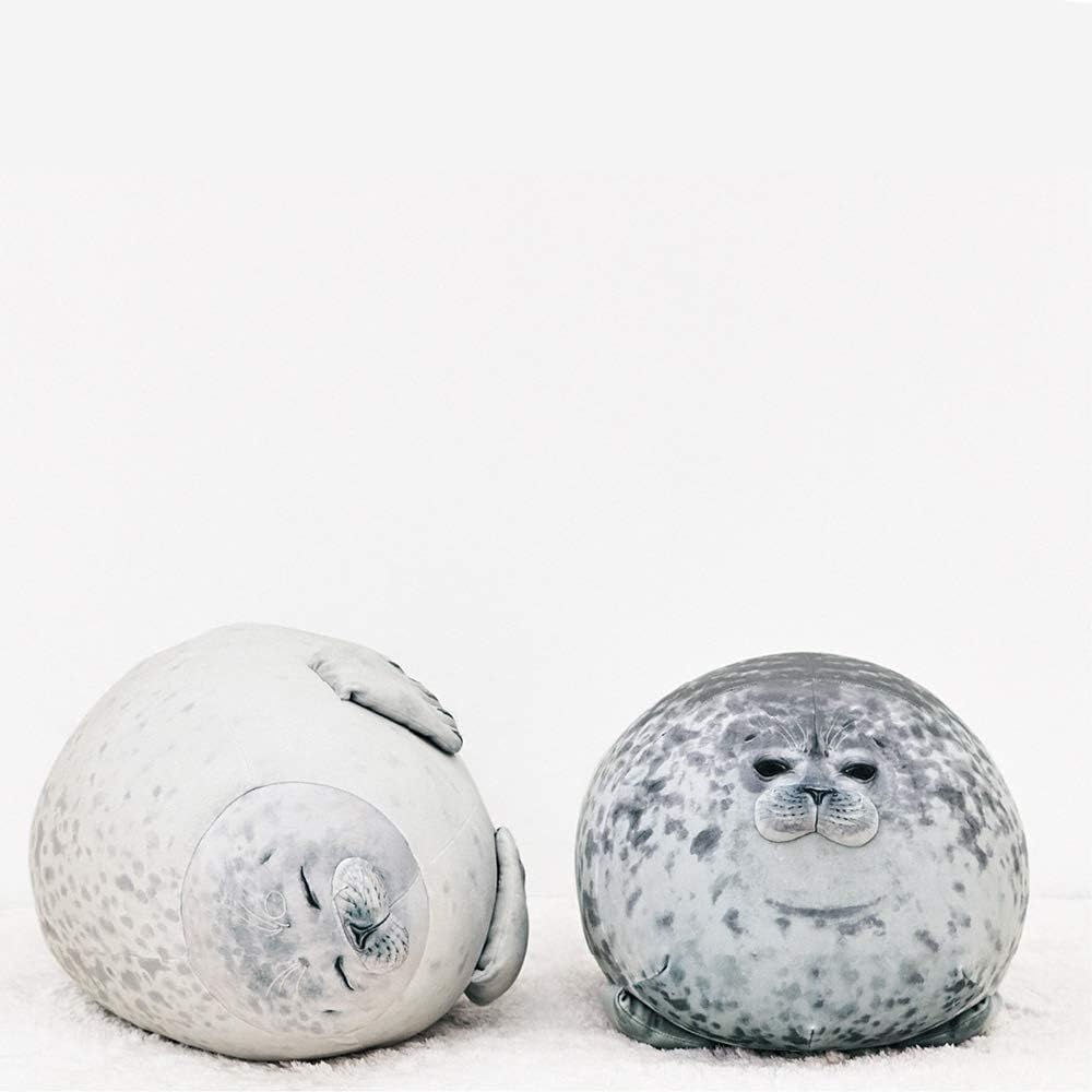 Chubby Blob Seal Pillow,Stuffed Cotton Plush Animal Toy Cute Ocean Small(13 in) - Image 2