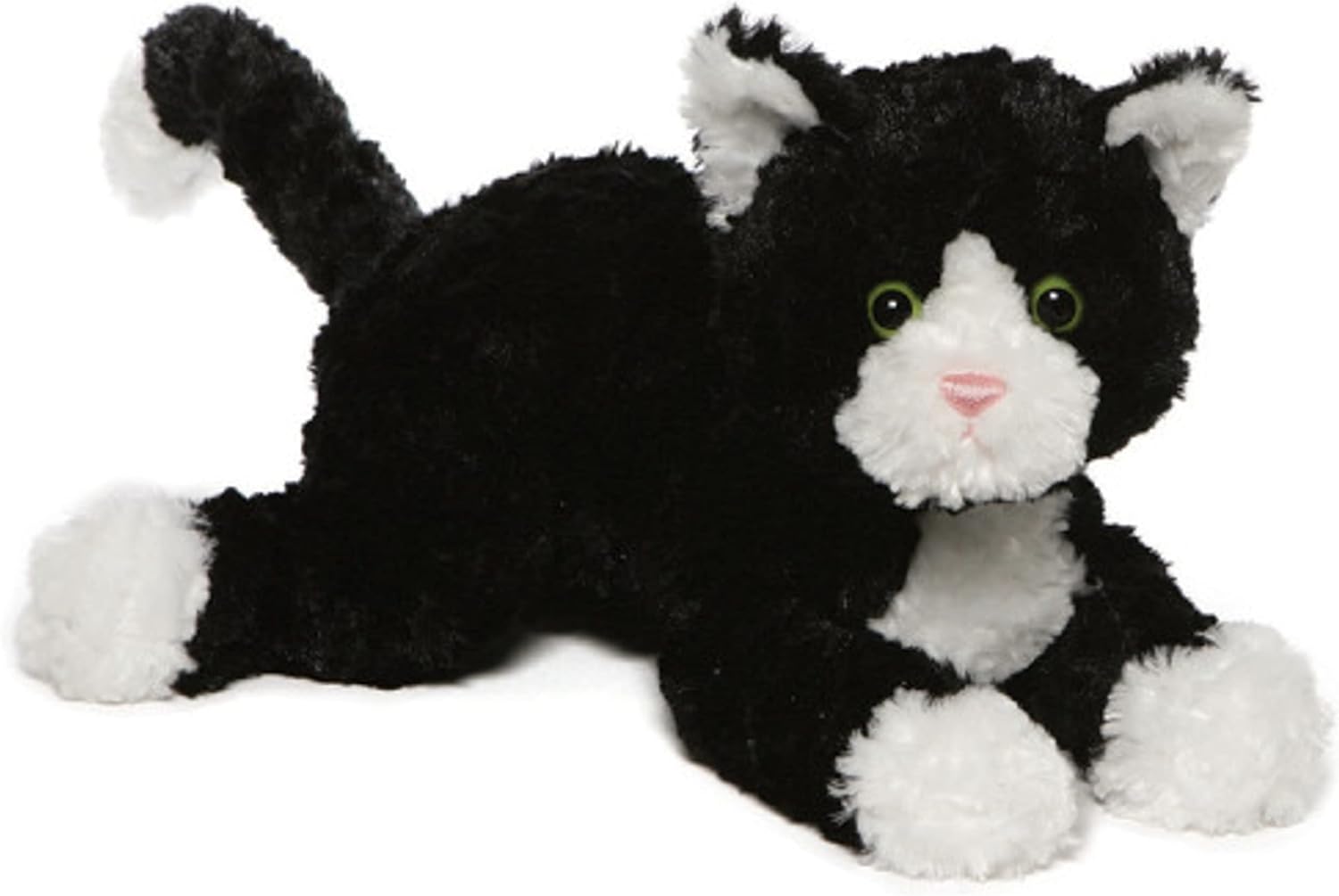 Tuxedo Kitten Plush Toy, Premium Cat Stuffed Animal for Ages 1 and Up, Black/White, 14”