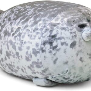 Chubby Blob Seal Pillow,Stuffed Cotton Plush Animal Toy Cute Ocean Small(13 in)
