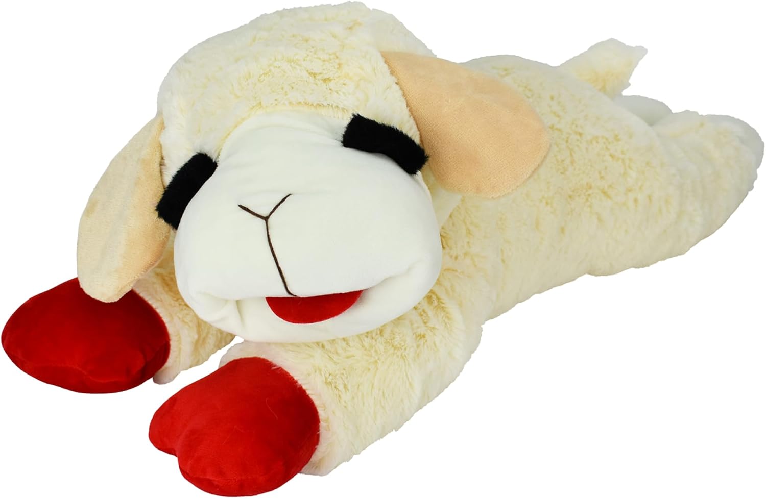 Plush Toy - Squeaky Toy for All s - Extra Soft Plush - Stuffed Animal for Cuddling & Playing - Jumbo (24", Cream)