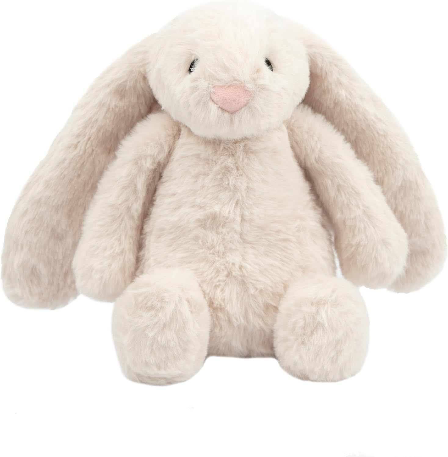 Interactive Squeaky Chew Toy, Ideal Toys for Chewers, Small, Medium & Large s, and Fetch Lovers - Bunny (Beige), Large