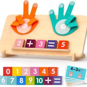 Preschool Learning Toys for Toddlers 2-4, Educational Math Manipulatives Number Counting Blocks for Kids, Toys for 3-5 Year Old Boys Girls Birthday Gifts