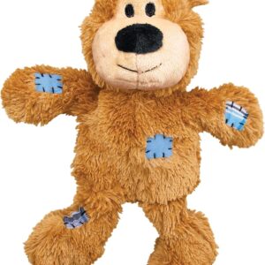 Bears - Durable  Toys with Internal Knotted Ropes and Minimal Stuffing for Less Mess (Assorted Colors) (Medium/Large)