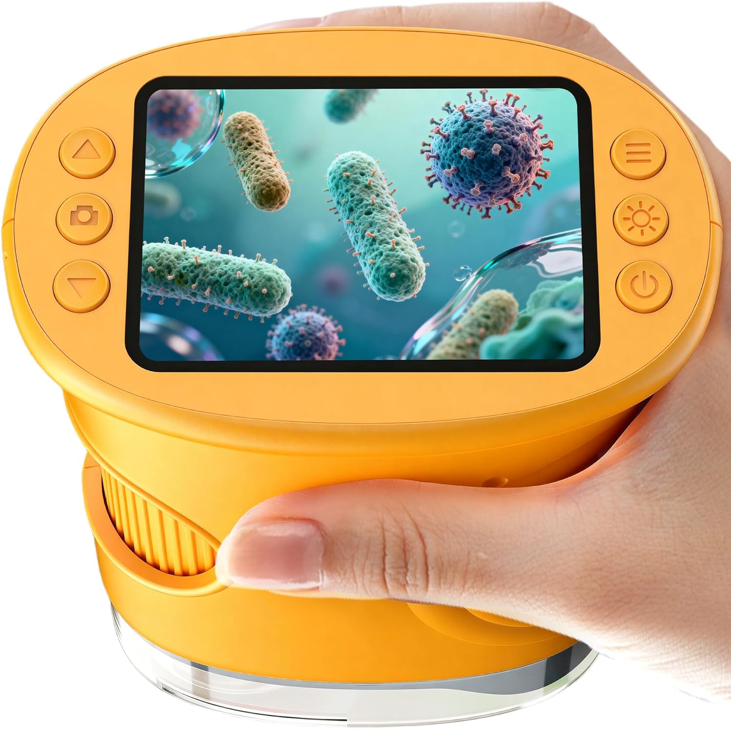 1000X Handheld Digital Microscope for Kids: Pocket Microscope with 2.0" IPS Screen - Toys Birthday Gifts for Girls Boys Child - Portable Edu Science Kits Toddler Age 3-6 6-12