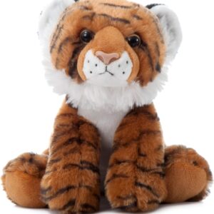 Tiger Stuffed Animal, Gifts for Kids, Wild Onez Zoo Animals, Tiger Plush Toy 9 inches