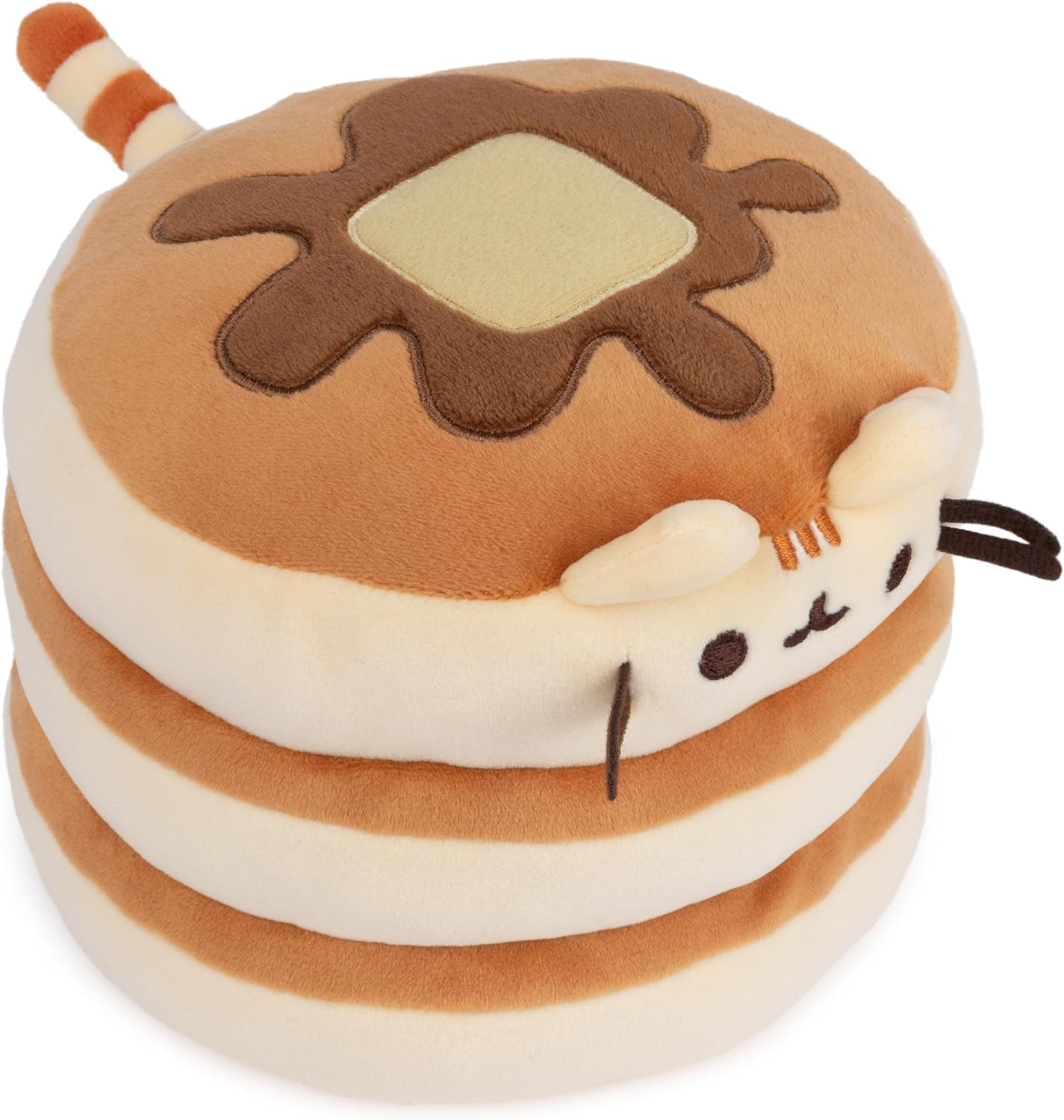 the Cat Pancake Squisheen Plush, Squishy Toy Stuffed Animal for Ages 8 and Up, Brown, 6” - Image 2