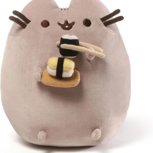 Snackable Sushi Plush, Stuffed Animal for Ages 8 and Up, 9.5”, Gray
