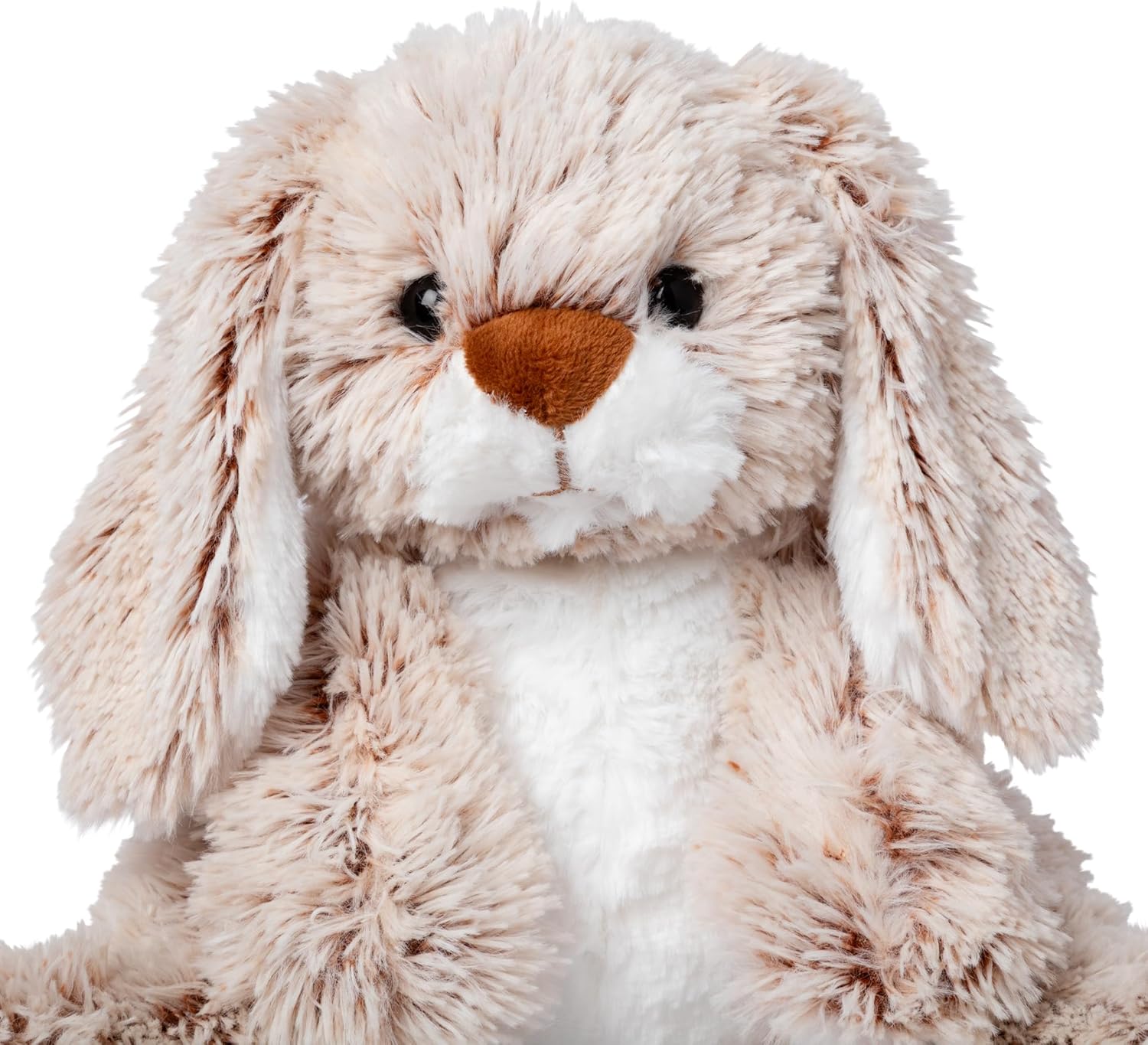 Bunny Stuffed Animal Plushie with Big Feet, Floppy Ears & Fluffy Tail, Adorable Pretend Play Toddler Toys for Girls & Boys 3+